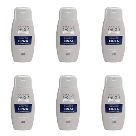 Phytogen Cinza Tonalizante Shampoo 120ml (Kit C/06) Menor preço em Phytogen Cinza Tonalizante Shampoo 120ml (Kit C/06)