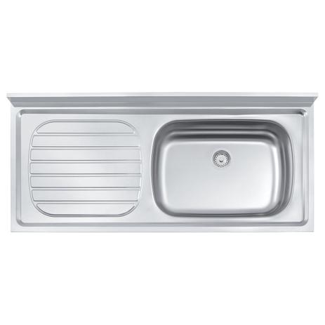 Pia aco inox 120x55 1cd standard tramontina Menor preço em Pia aco inox 120x55 1cd standard tramontina