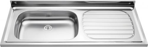Pia Aço Inox 120x55 Acetinada Sem Escape STANDARD ( Com 1 Válvula ) Tramontina Menor preço em Pia Aço Inox 120x55 Acetinada Sem Escape STANDARD ( Com 1 Válvula ) Tramontina
