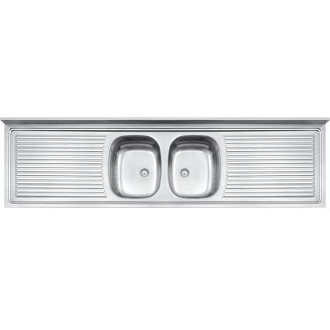 Pia aco inox 200x55 2cc perf tramontina Menor preço em Pia aco inox 200x55 2cc perf tramontina