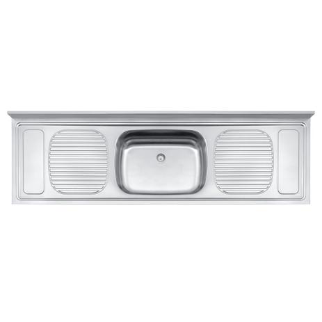 Pia aco inox 304 ba 180x55 1cc perf tramontina Menor preço em Pia aco inox 304 ba 180x55 1cc perf tramontina