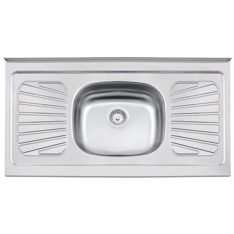 Pia Cuba Aço Inox 105x12cm Standard 93040527 Tramontina Menor preço em Pia Cuba Aço Inox 105x12cm Standard 93040527 Tramontina