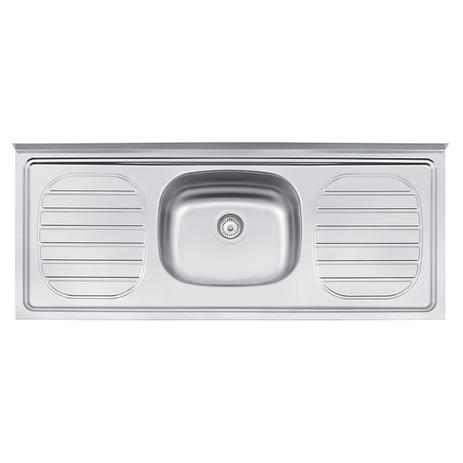 Pia De Apoio 120X50Cm Cuba Central Inox 93434557 Tramontina Menor preço em Pia De Apoio 120X50Cm Cuba Central Inox 93434557 Tramontina
