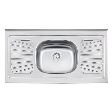 Pia De Apoio Com Cuba Central 13Cm Inox 93040526 Tramontina Menor preço em Pia De Apoio Com Cuba Central 13Cm Inox 93040526 Tramontina