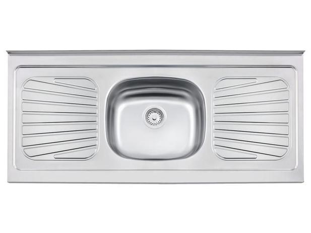 Pia de apoio em aço inox 120x52 cm - Tramontina Menor preço em Pia de apoio em aço inox 120x52 cm - Tramontina