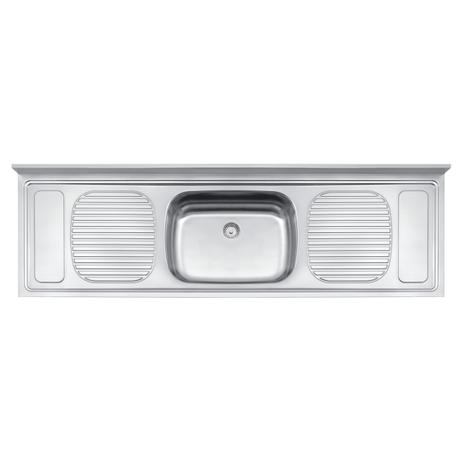 Pia de Apoio Filo 56 Plus Aço Inox 180x55 cm - Tramontina Menor preço em Pia de Apoio Filo 56 Plus Aço Inox 180x55 cm - Tramontina
