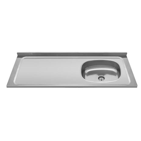 Pia de cozinha Ghel Plus em Inox 120x53 com Cuba é boa?