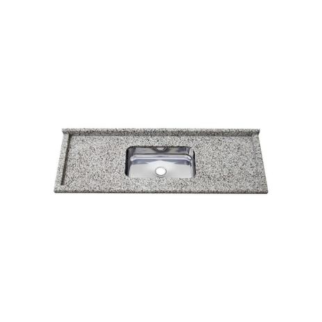 Pia de Granito com Cuba em Inox Master Plus 200cm Branco Portinari - Venturini Menor preço em Pia de Granito com Cuba em Inox Master Plus 200cm Branco Portinari - Venturini
