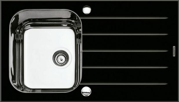 Pia de Vidro Preto para Granito 1 cuba 860x500mm Tramontina 93951/203 Menor preço em Pia de Vidro Preto para Granito 1 cuba 860x500mm Tramontina 93951/203