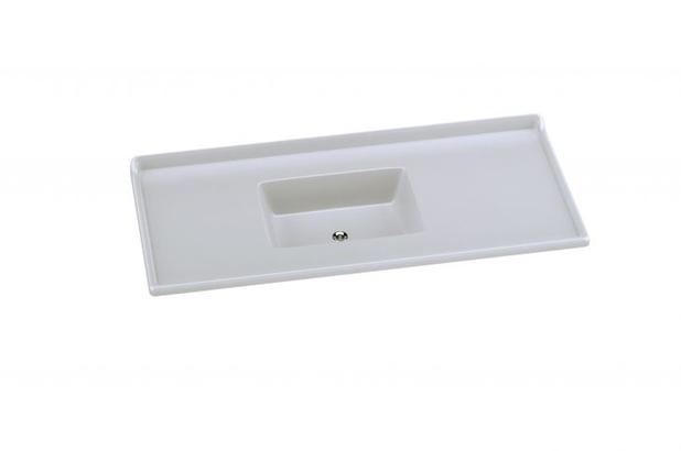 Pia Sintética Standart 120x55cm Rorato Gelo Menor preço em Pia Sintética Standart 120x55cm Rorato Gelo