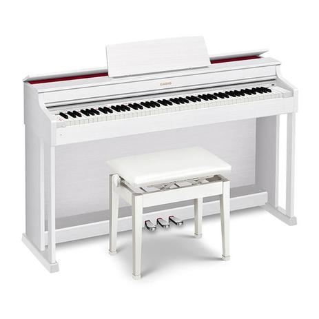 Piano Digital Casio Celviano Ap470 Branco C/ Fonte E Banco Menor preço em Piano Digital Casio Celviano Ap470 Branco C/ Fonte E Banco