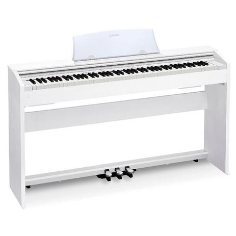 Piano Digital Casio PX770 Branco com Estante Pedal e Fonte Menor preço em Piano Digital Casio PX770 Branco com Estante Pedal e Fonte