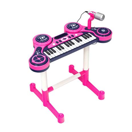 Piano e Teclado Eletrônico Infantil - Rosa - Unik Toys Menor preço em Piano e Teclado Eletrônico Infantil - Rosa - Unik Toys