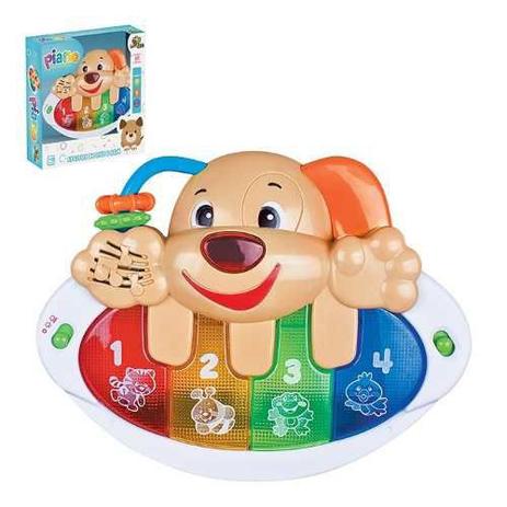 Piano Infantil Cachorrinho com Efeitos de Luz e Som - Art brink Menor preço em Piano Infantil Cachorrinho com Efeitos de Luz e Som - Art brink