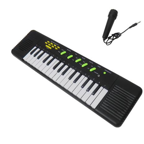 Piano Teclado Brinquedo Infantil Microfone Cantar Karaoke Musica - Ideal é boa?