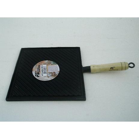 Picanheira em ferro fundido grelhada com cabo 25x25cm - Fundicao santana Menor preço em Picanheira em ferro fundido grelhada com cabo 25x25cm - Fundicao santana
