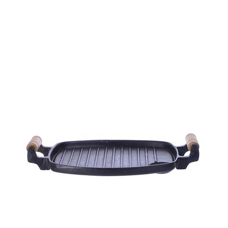Picanheira em ferro fundido grelhada retangular comprimento 30x largura 24cm.. - Fundicao santana Menor preço em Picanheira em ferro fundido grelhada retangular comprimento 30x largura 24cm.. - Fundicao santana