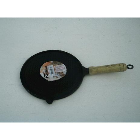Picanheira em ferro fundido redonda estriada 22cm - Fundicao santana Menor preço em Picanheira em ferro fundido redonda estriada 22cm - Fundicao santana