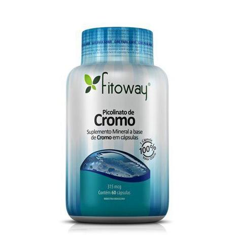 Picolinato Cromo Fitoway - 60 Cápsulas - Fitoway Menor preço em Picolinato Cromo Fitoway - 60 Cápsulas - Fitoway