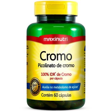 Picolinato de Cromo - 60 cápsulas - Maxinutri Menor preço em Picolinato de Cromo - 60 cápsulas - Maxinutri