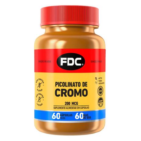 Picolinato de Cromo FDC - Suplemento Alimentar Menor preço em Picolinato de Cromo FDC - Suplemento Alimentar
