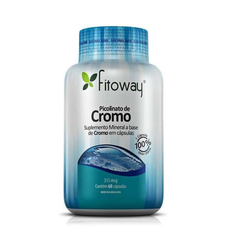 PICOLINATO DE CROMO FITOWAY 315mcg - 60 CAPS Menor preço em PICOLINATO DE CROMO FITOWAY 315mcg - 60 CAPS