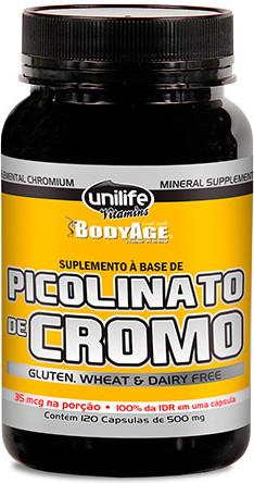 Picolinato de Cromo Unilife 120 capsulas 500mg é boa?