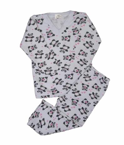 Pijama bebe moletom flanelado panda - MILKONTOS - Pijama para Bebês -  Magazine Luiza