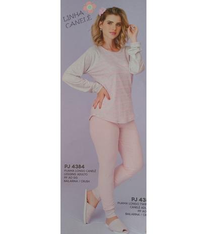 Pijama Canele Feminino Inverno Frio Longo Adulto Oferta - Cia do corpo Menor preço em Pijama Canele Feminino Inverno Frio Longo Adulto Oferta - Cia do corpo