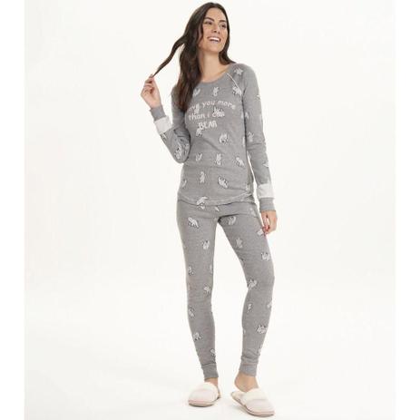 Pijama Feminino Longo Cor com Amor 12632 | São Jorge