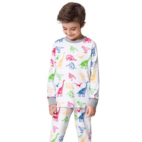 Pijama dinossauros manga longa infantil - notre dame - Veggi Menor preço em Pijama dinossauros manga longa infantil - notre dame - Veggi