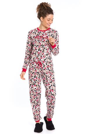 Pijama Feminino Fleece Estampa Mickey Marisa | Marisa