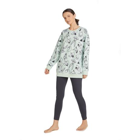 Pijama Feminino Longo Em Moletinho Looney Tunes - hering Menor preço em Pijama Feminino Longo Em Moletinho Looney Tunes - hering