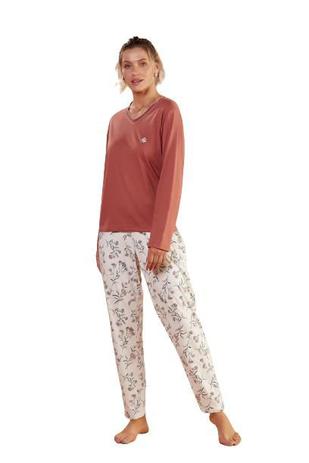 Pijama Feminino Manga Longa + Calça Frio Inverno Pzama Menor preço em Pijama Feminino Manga Longa + Calça Frio Inverno Pzama