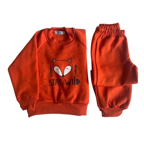 Pijama Infantil de Moletom com Felpa Raposa - Texblun - Pijama Infantil -  Magazine Luiza