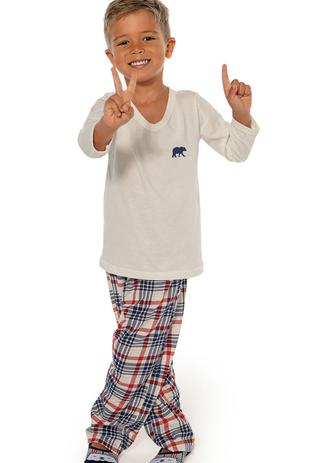 Pijama Infantil Kid Xadrez DeMillus 285433 Urso - Pijama Infantil -  Magazine Luiza