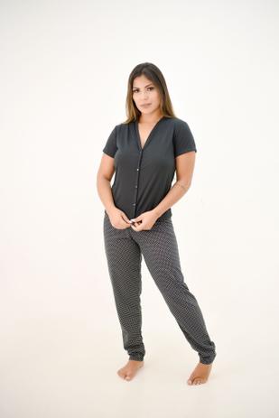 Pijama Inverno Botão Manga Curta Frio Malha - Rozzi - Camisolas, Pijamas e  Robes Gestante - Magazine Luiza