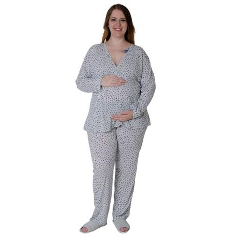 Pijama Gestante de Inverno Longo | Intima Store - Intima Varejo - Mobile