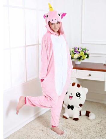 Pijama Kigurumi Unicórnio Rosa Macacão Unissex com Capuz - Amo Kigurumi -  Pijama Feminino - Magazine Luiza