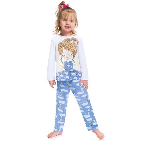 Pijama Kyly Infantil Fada Branco - Pijama Infantil - Magazine Luiza