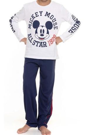 Pijama M.longa Masculino Juvenil Mickey Nº 12 Ao 16 Oficial - Evanilda -  Pijama Infantil - Magazine Luiza