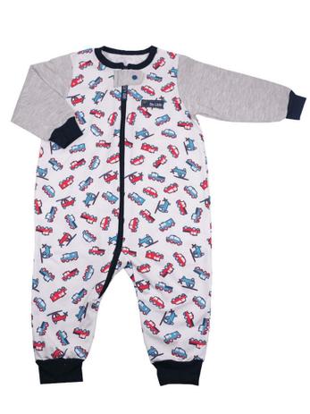 Pijama Macacão Be Little Zíper Lets Play Cinza Mescla Menor preço em Pijama Macacão Be Little Zíper Lets Play Cinza Mescla