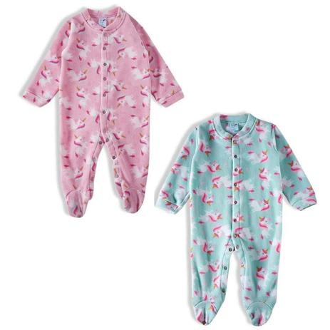 Pijama Macacão com pé Unicórnio Soft Rosa - Tip Top - Pijama para Bebês -  Magazine Luiza