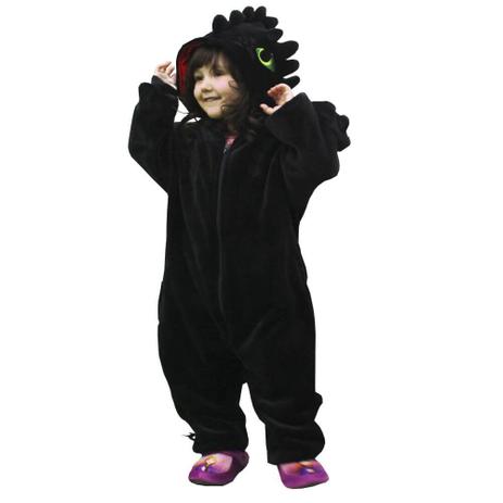 🔥 Pijama Como Treinar O Seu Dragao Banguela Flanela Sem Dentes Dragon  Kigurumis, Unicórnio Preto Adulto Unissex Treinar A Sua Noite Fúria Da Casa  Zíper - Geek Magazine.com.br