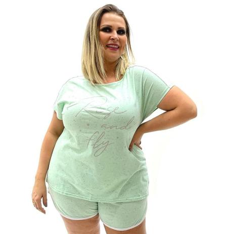 Pijama Feminino Renda Plus Size DeMillus | Marisa