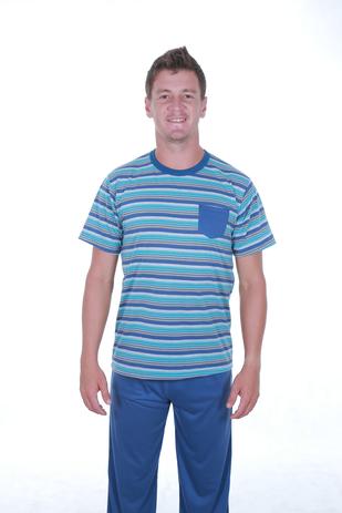 Pijama Masculino Adulto Meia Manga Listrado Com Calça - Gatto Menor preço em Pijama Masculino Adulto Meia Manga Listrado Com Calça - Gatto