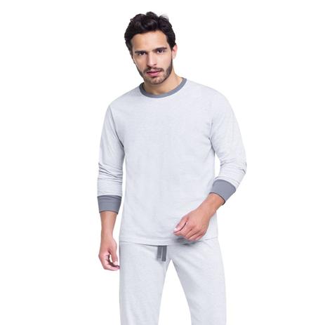 Pijama masculino de inverno gola redonda liso pai - VEGGI - Pijama Masculino  - Magazine Luiza