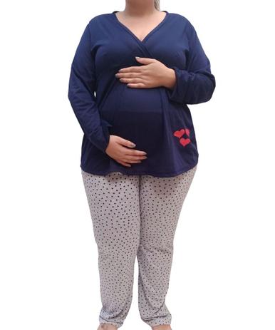 Pijama Plus Size Linda Gestante Longo Gestante e Maternidade Corações -  Outros Moda e Acessórios - Magazine Luiza