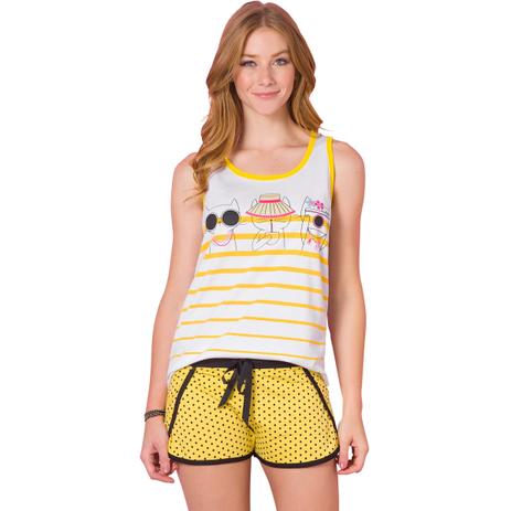 Pijama regata nadador adulto - vem verão - Veggi Menor preço em Pijama regata nadador adulto - vem verão - Veggi