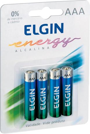 Menor preço em Pilha aaa alcalina c/4 82155 - Elgin
